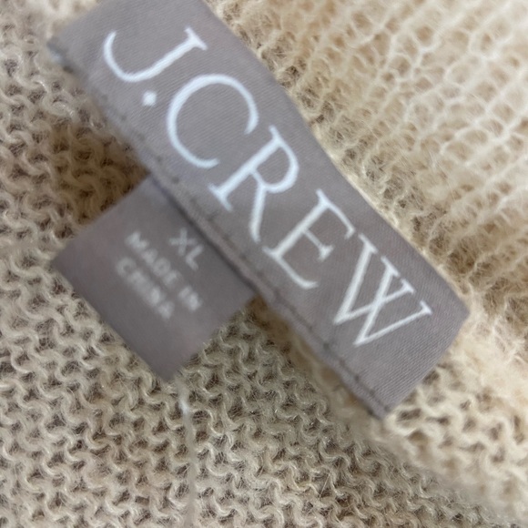 J. Crew Women's Fair Isle Blue and Cream soft knit Sweater - Picture 3 of 6